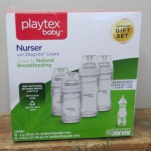 Playtex bottle nurser set